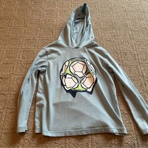Kids Blue Soccer Hoodie size 6